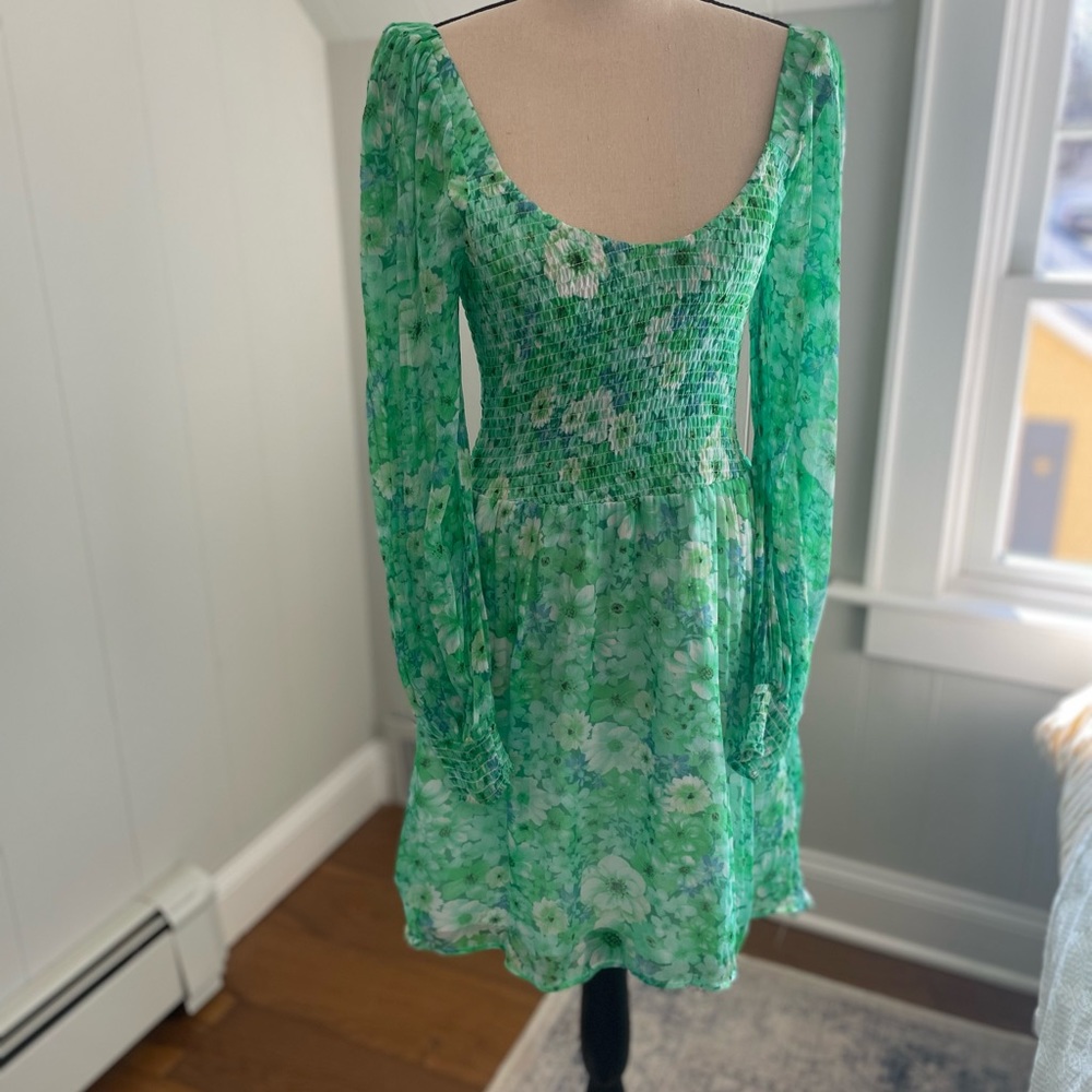 Green Floral BB Dakota Dress